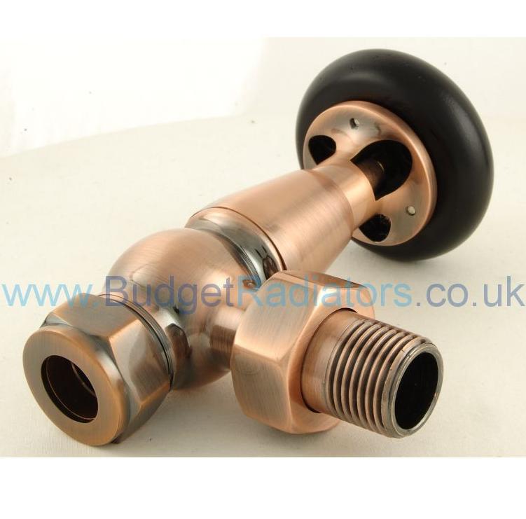 Belgravia Angled Manual Valve Set - Antique Copper
